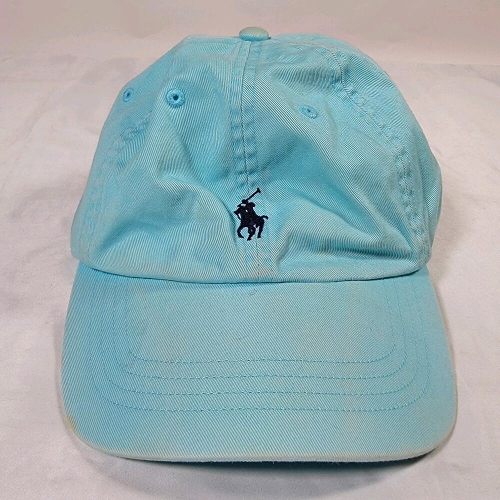 Polo Ralph Lauren Blue Pony Logo Adjustable Baseball Dad Hat Cap One Size Dstrss